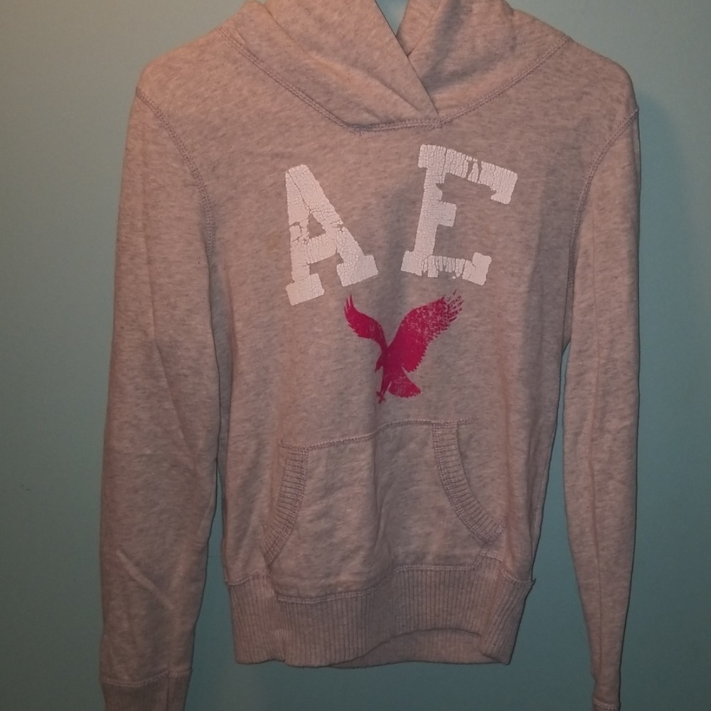 Gray American Eagle Hoodie